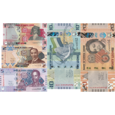 (494) ** PNew (PN34-PN38 Sierra Leone - 1-20 Leones Year 2022 (5 Notes)